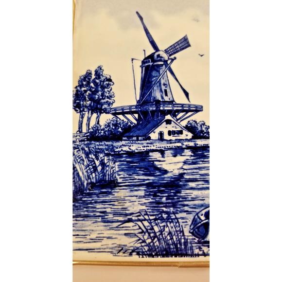 VTG Delft Holland Tile Trivet & Stand – A Dutch Charm to Ward Off Misfortune - Picture 9 of 11
